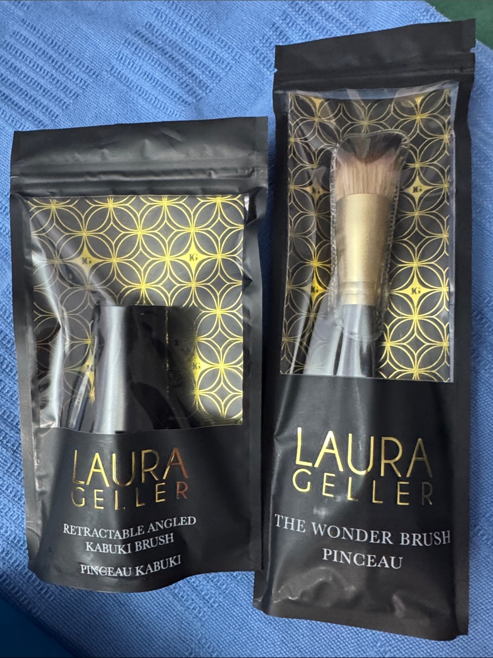 Laura Geller Brush Set Kabuki & Wonder Makeup New